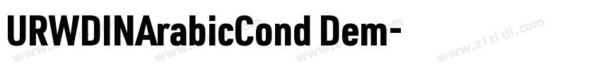 URWDINArabicCond Dem字体转换